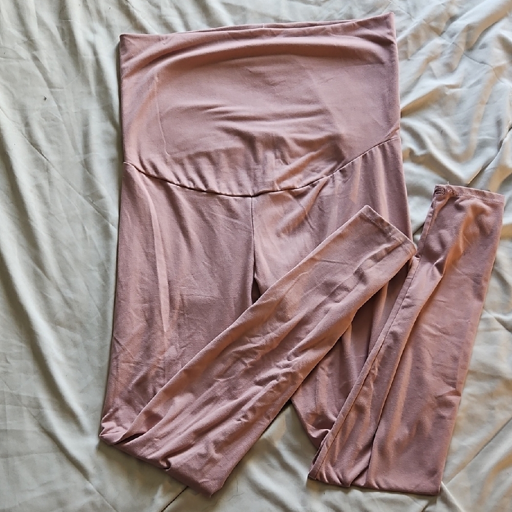 Blush Pink High-Waisted Leggings